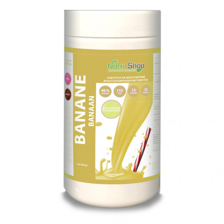 Shake Banane Protéiné Substitut Repas Pot 500 gr