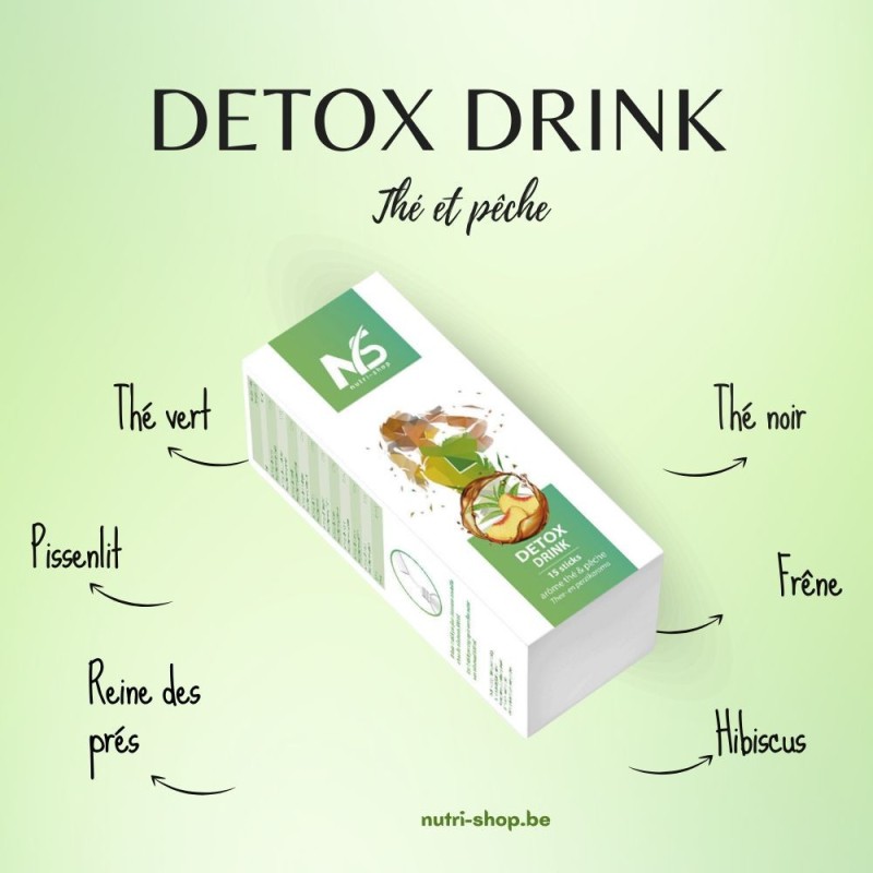Sticks détox-drink boisson détox thé pêche