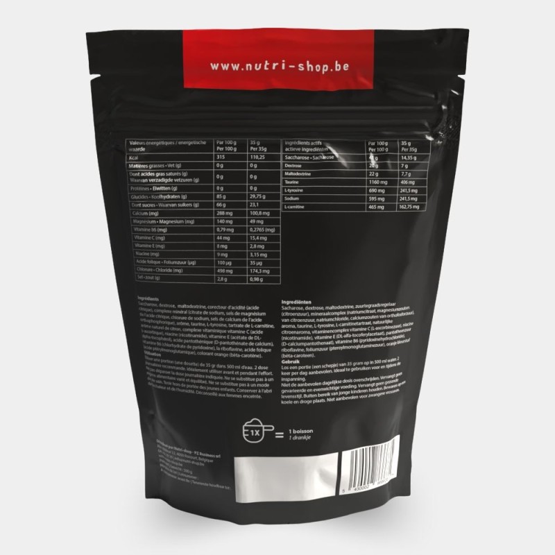 Sport drink énergie isotonic orange 500 gr