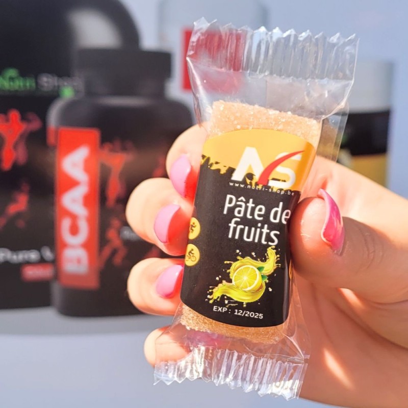 Pâtes de fruits énergétiques 10 x 25 gr Citron