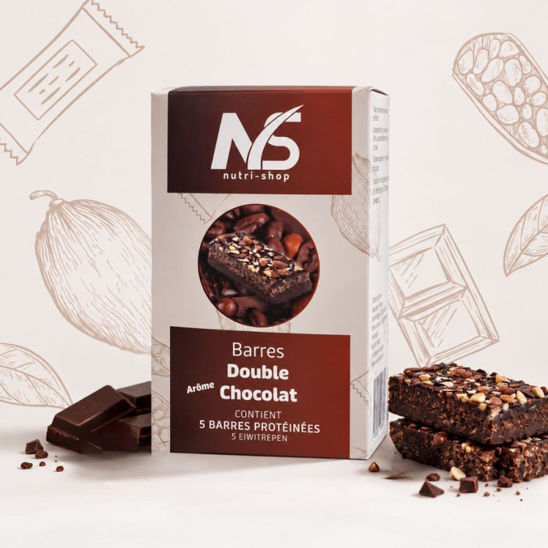 Barres protéinées double chocolat